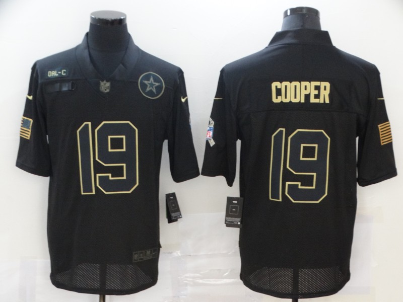 Men's Dallas Cowboys #19 Amari Cooper Black Jersey